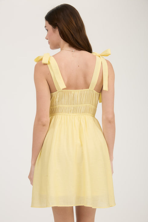 TIE STRAP MINI DRESS